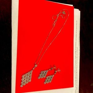 Pandora authentic necklace and earings